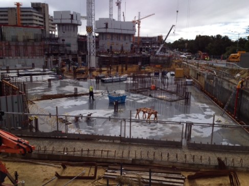 Zone 6 - the day after (note the puddling in the undulations) Image