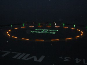 Miller Helideck Lights By Night