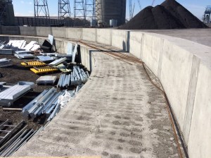 Radial beam top surface.