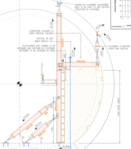Typical section of sidewall