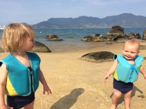 Stanley & Henry on the beach