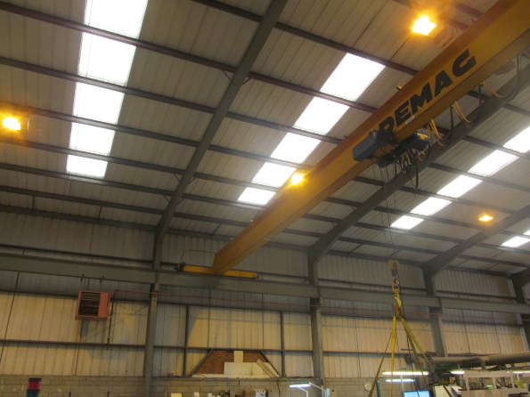 Existing crane runway beam.