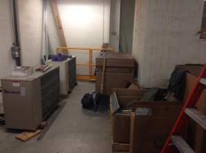 Just heating the room that is trying to cool the rest of the floor. Outside is a mere 20' away.