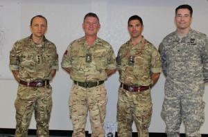 The Defence Attache visits the site.