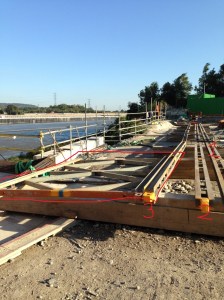The highlighted panel was should be vertical. Bottom cords 1 & 2 are in the correct position, 3 has rotated with the panel. This panel had no lateral bracing.