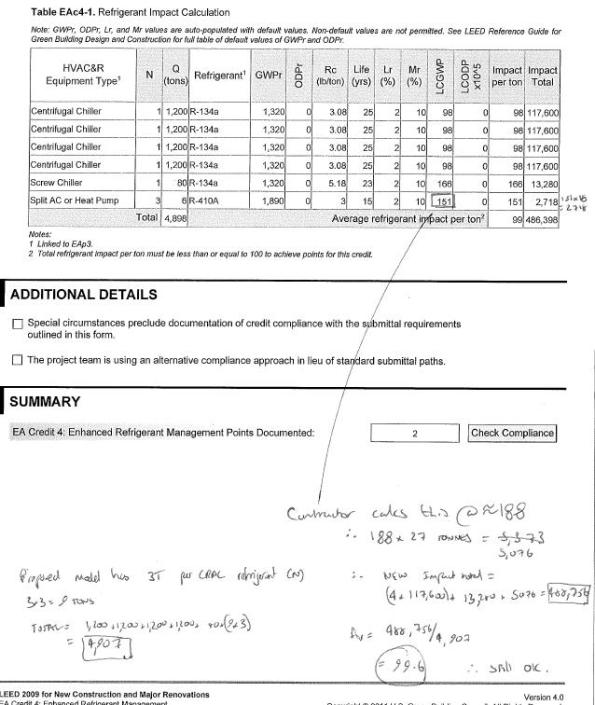 My calculation of LCGWP of whole system