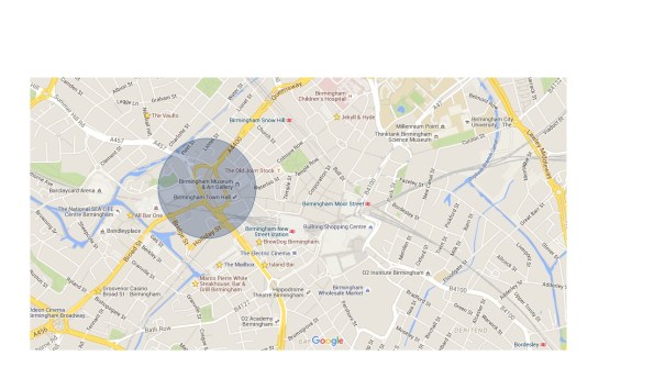 Area in blue includes the 17 acre redevolpment and road improvement scheme