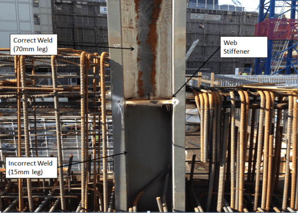 Column Weld Configuration