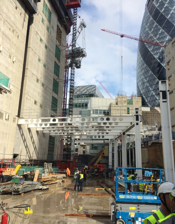 Steel Erection on site