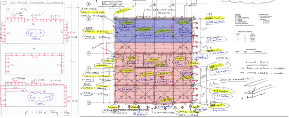 UoW-Wind action calculations