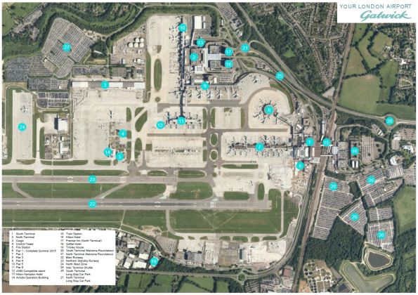 Gatwick Spot Map