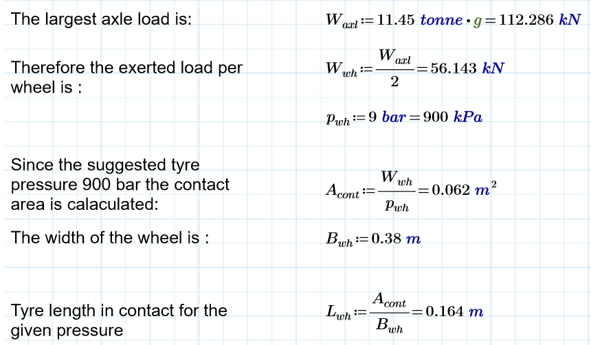 wheel pressure of crane