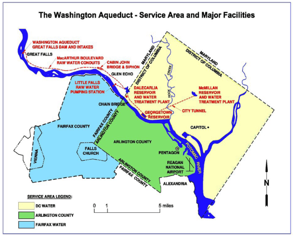 Washington Aqueduct Map
